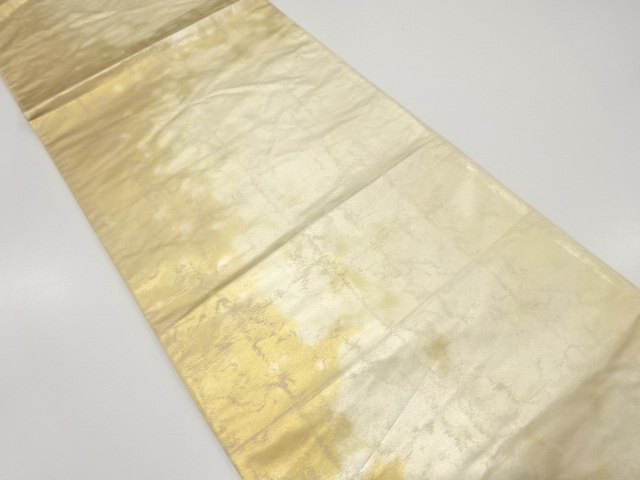 JAPANESE KIMONO / ANTIQUE FUKURO OBI / SILK / WOVEN GRID